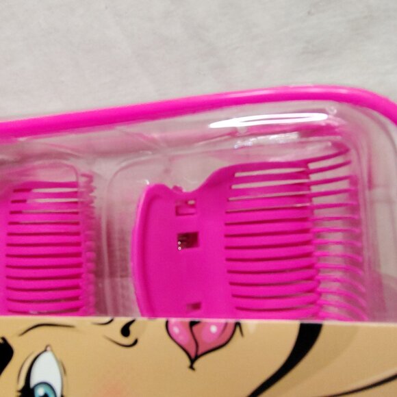 Hair Clips 80s Style Hair Rollers Branded 12 Reusable Butterfly Storage Bag - Picture 4 of 12